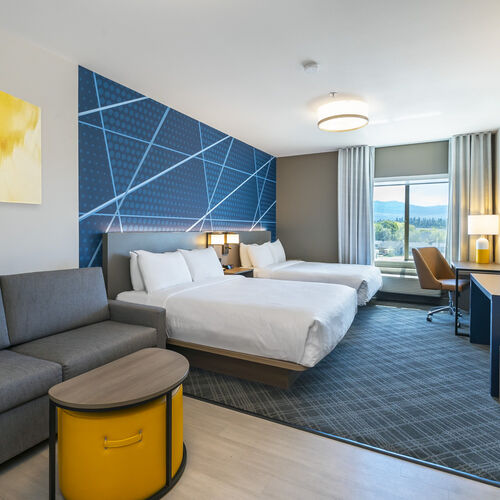 Comfort Suites Kelowna Two Queen Suite with Sofa Bed
